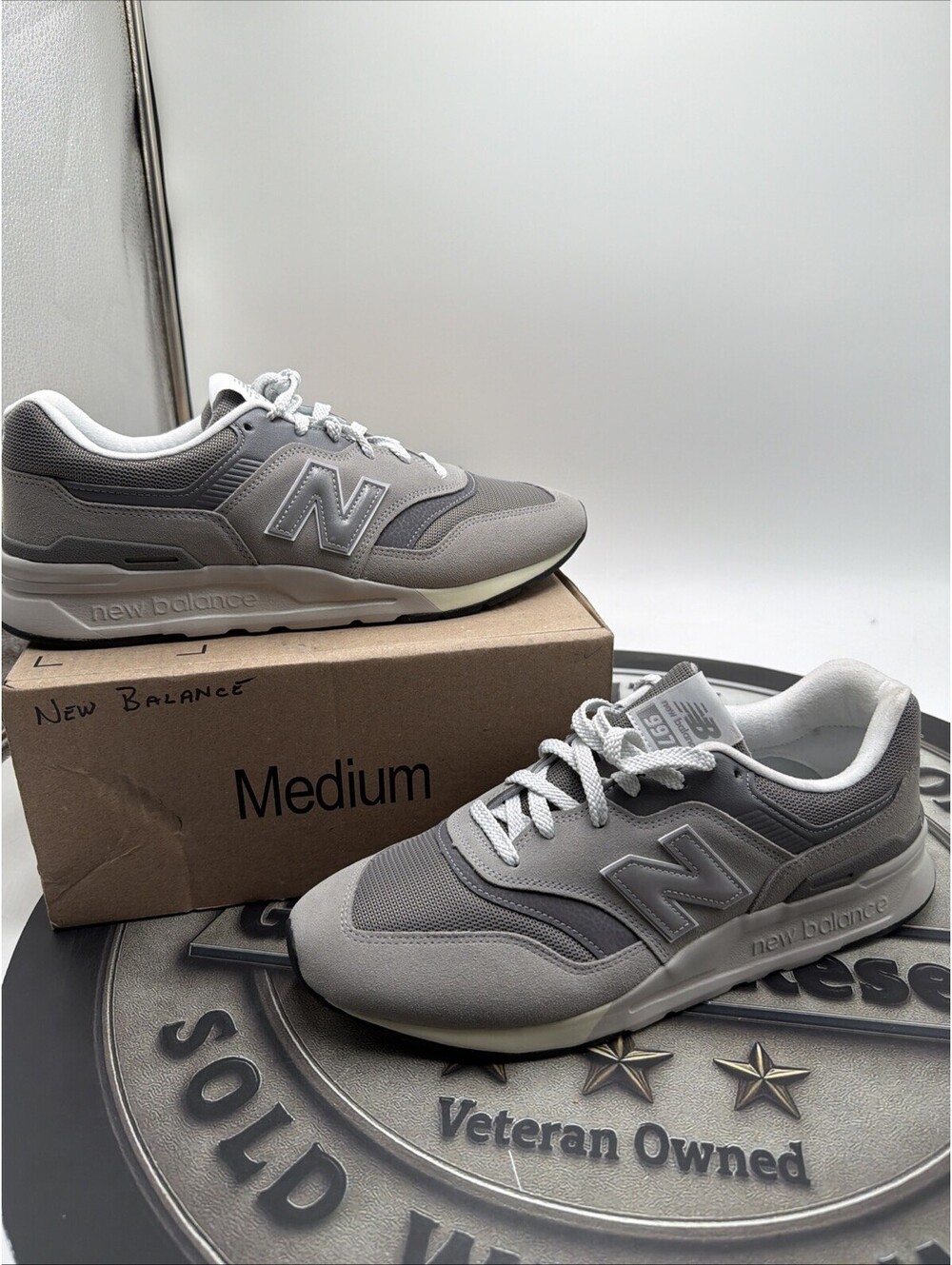 New Balance Mens 997H Marblehead Silver Gray CM997HCA Classic Size 12 No Box